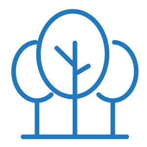 Blue Round Trees icon