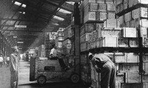 Wolrd War II warehouse run by quartermaster