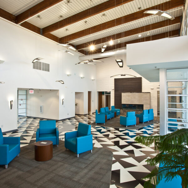 Inside sitting area at new JNX terminal building