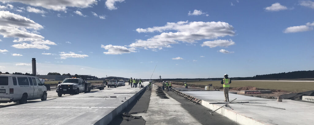 RDU Taxiway B work in progress