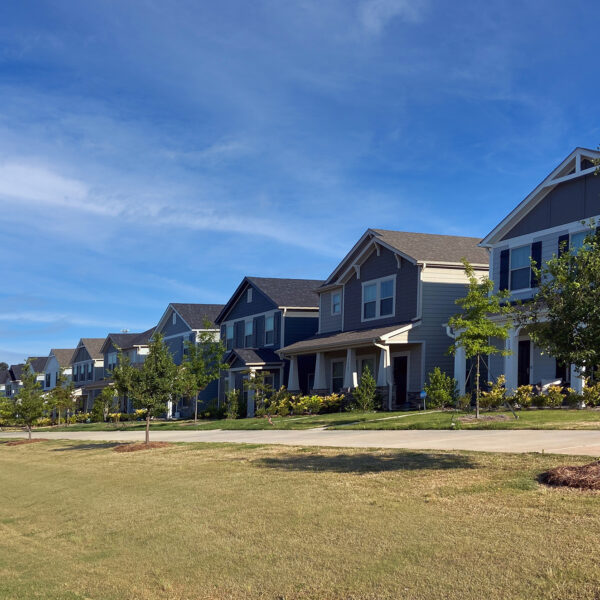 Stoneybrook Subdivision ground level image of houses