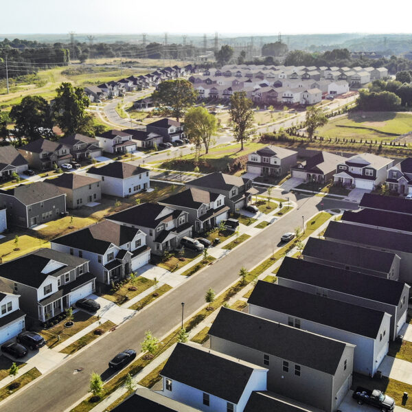 Stoneybrook Subdivision aerial image of houses