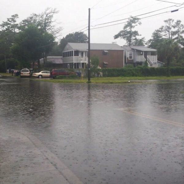 residential intersection roadway flood