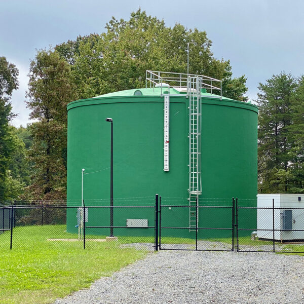 New Hope Pressure Zone green water silo