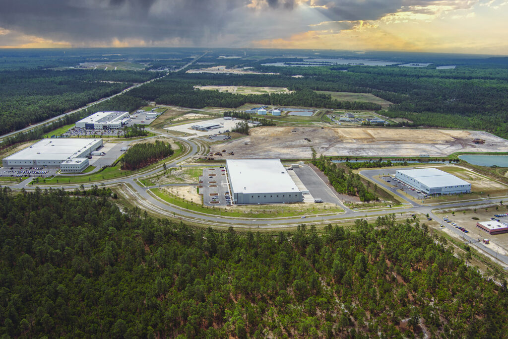 Pender Commerce Park Aerial