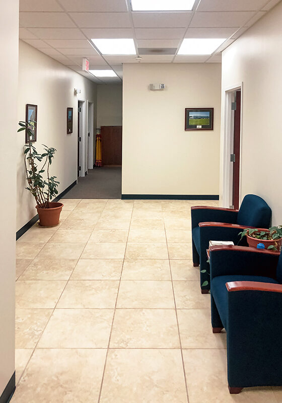 Hallway in Hickory, NC Regional Office